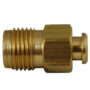A close up of the side of a brass connector