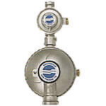 streamline.jpg A gas regulator with two valves attached to it.